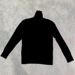 Black Doncaster Turtleneck